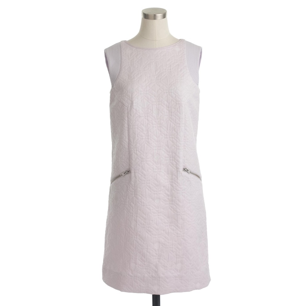 J. Crew Lilac Jacquard Dress